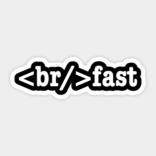 breakfast HTML Code Sticker